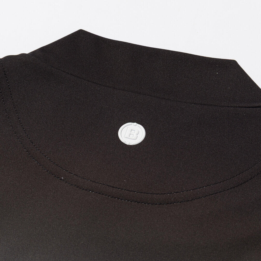 BRIEFING MENS GRADATION HIGHNECK BLACK 背面Bロゴ