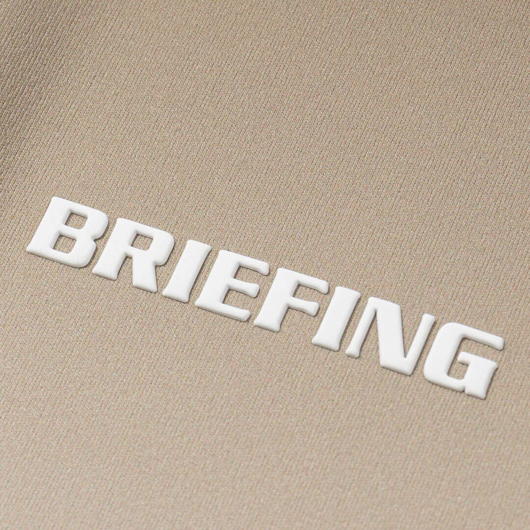 BRIEFING MENS GRADATION HIGHNECK BROWN 胸元ロゴ