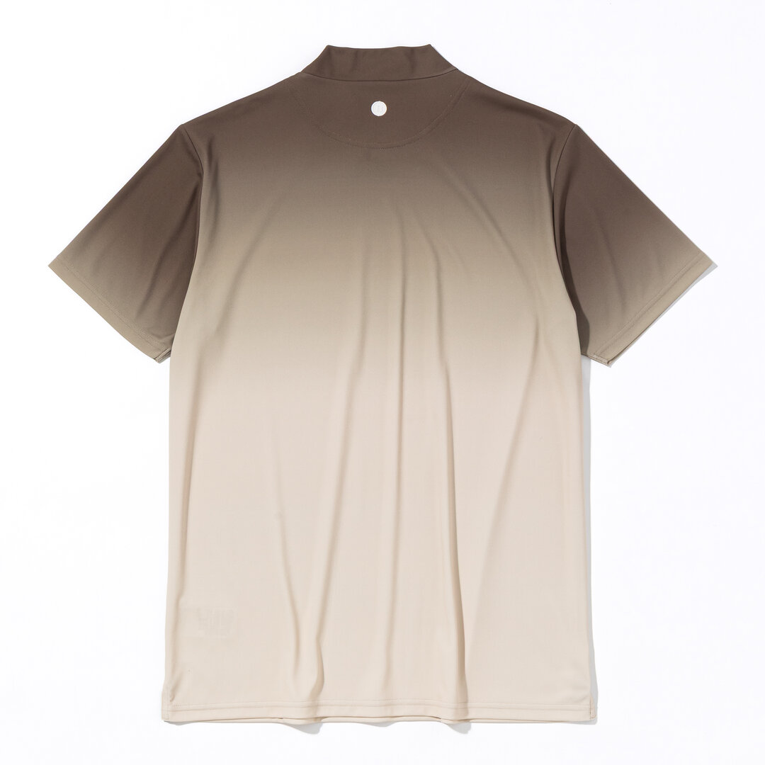 BRIEFING MENS GRADATION HIGHNECK BROWN バック全体