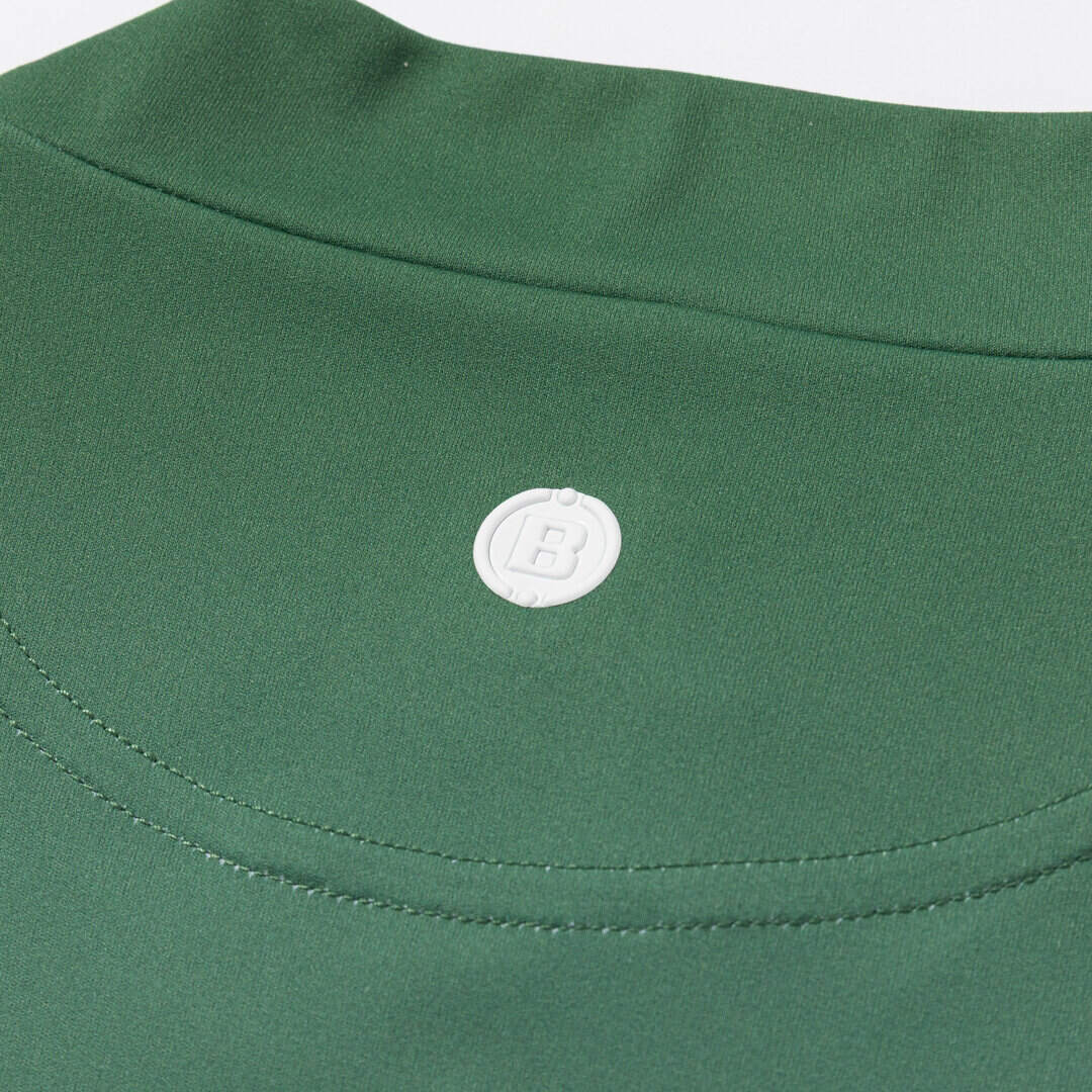 BRIEFING MENS GRADATION HIGHNECK GREEN 背面Bロゴ
