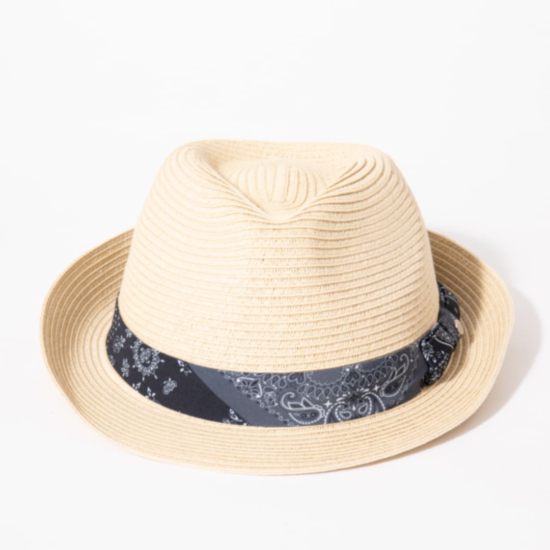 NEWERA トリルビー ブルーペイズリーテープ  □ ナチュラル