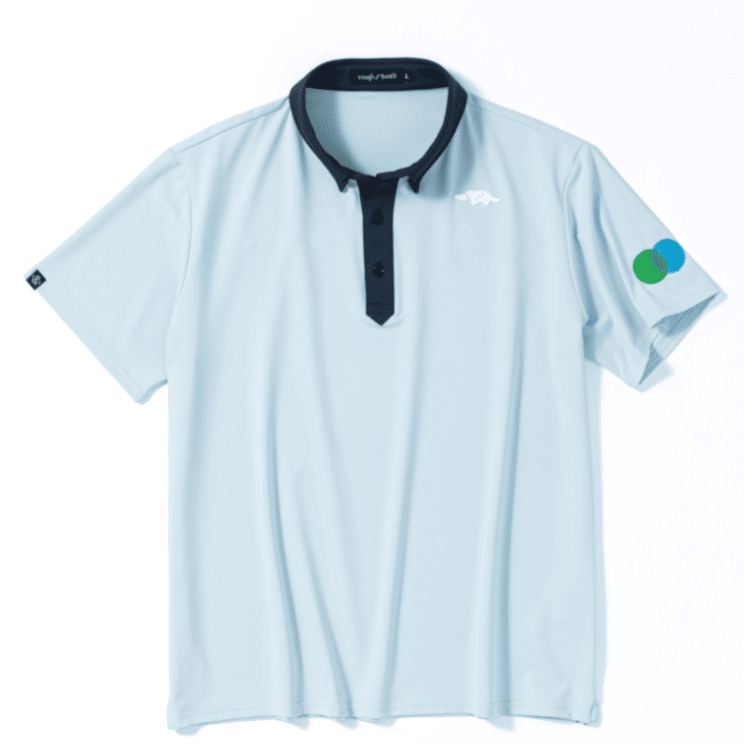 rough & swell BROOKLYN POLO ライトブルー