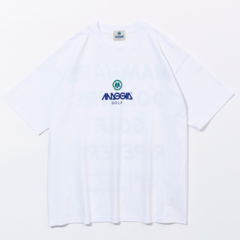 【GO/LOOK!限定】 Kuchibue Golf Gentleman × MAGGIA ロゴTシャツ ホワイト