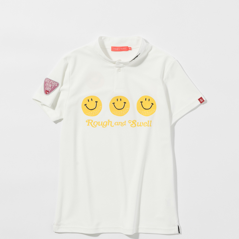【for WOMEN】rough & swell SMILE ROUGH-NECK ホワイト