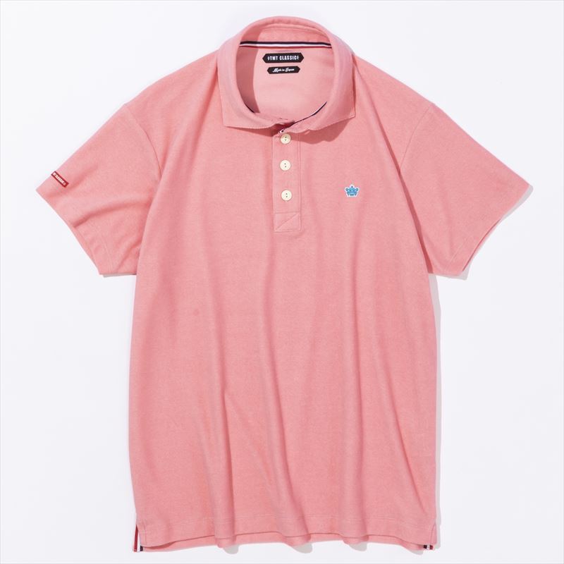 TMT classic SOFT PILE POLO SHIRTS ピンク