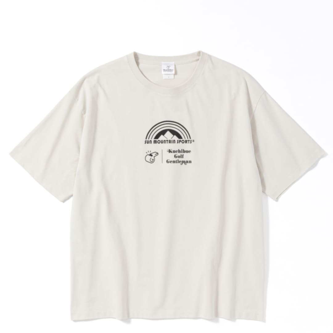 【GO/LOOK!限定販売】SUN MOUNTAIN×Kuchibue Golf Gentleman Tシャツ グレーベージュ