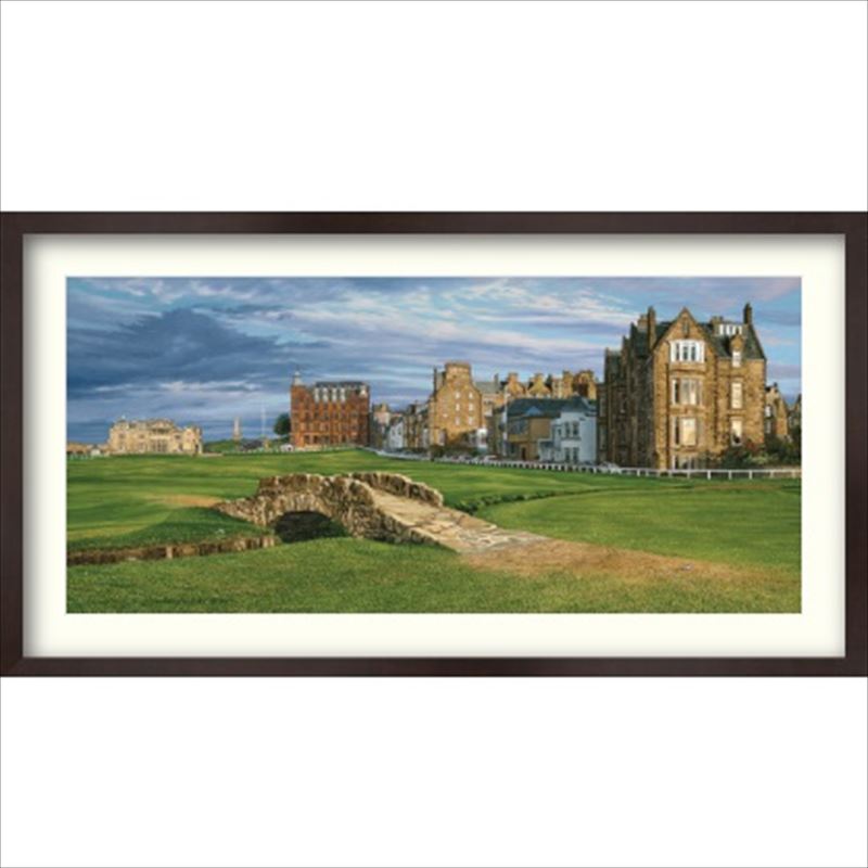 ■リンダ・ハート 版画 □「18th Hole ,Swilcan Bridge,St.Andrews　（セントアンドリュース18番ホール スウィルカンブリッジ）」★