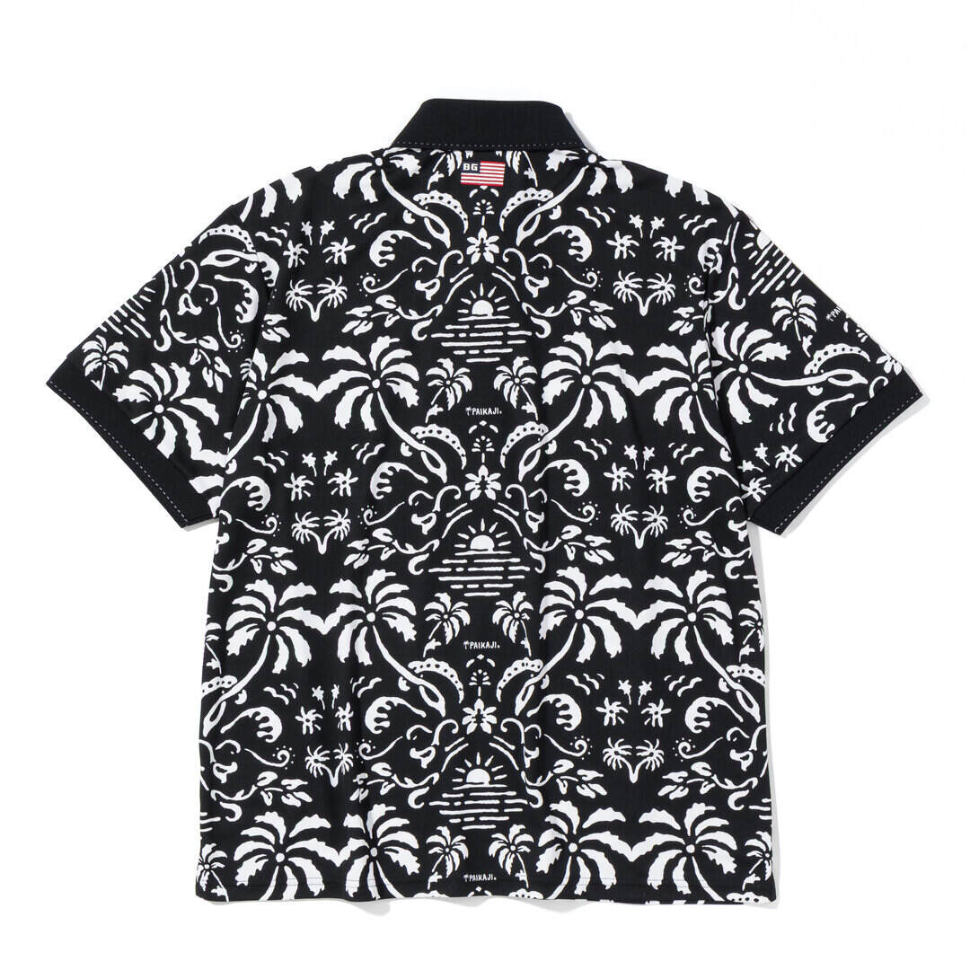 BRIEFING PAIKAJI MS RISING SUN POLO ブラック 背面全体