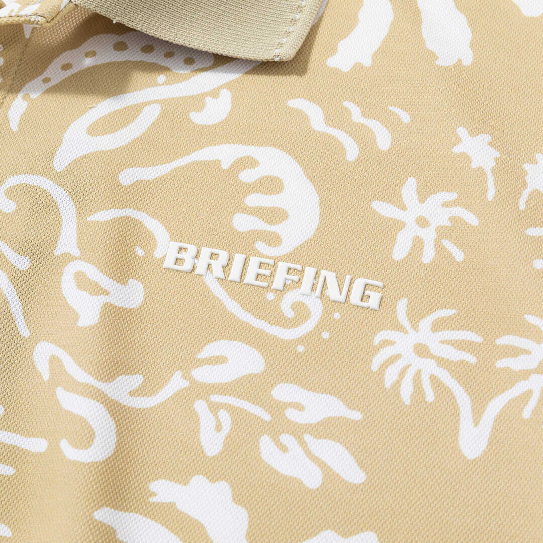 BRIEFING PAIKAJI MS RISING SUN POLO ベージュ 胸元BRIEFINGロゴ