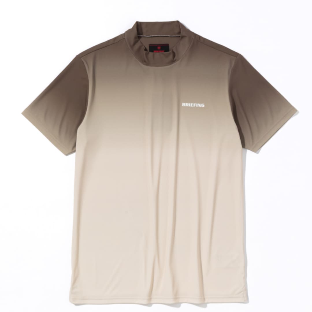 BRIEFING MENS GRADATION HIGHNECK グラデーションハイネック BROWN
