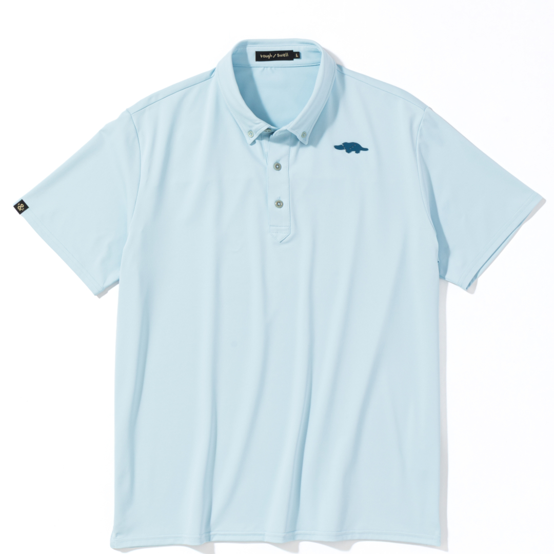 rough & swell SOLID TOUR POLO 2 ライトブルー