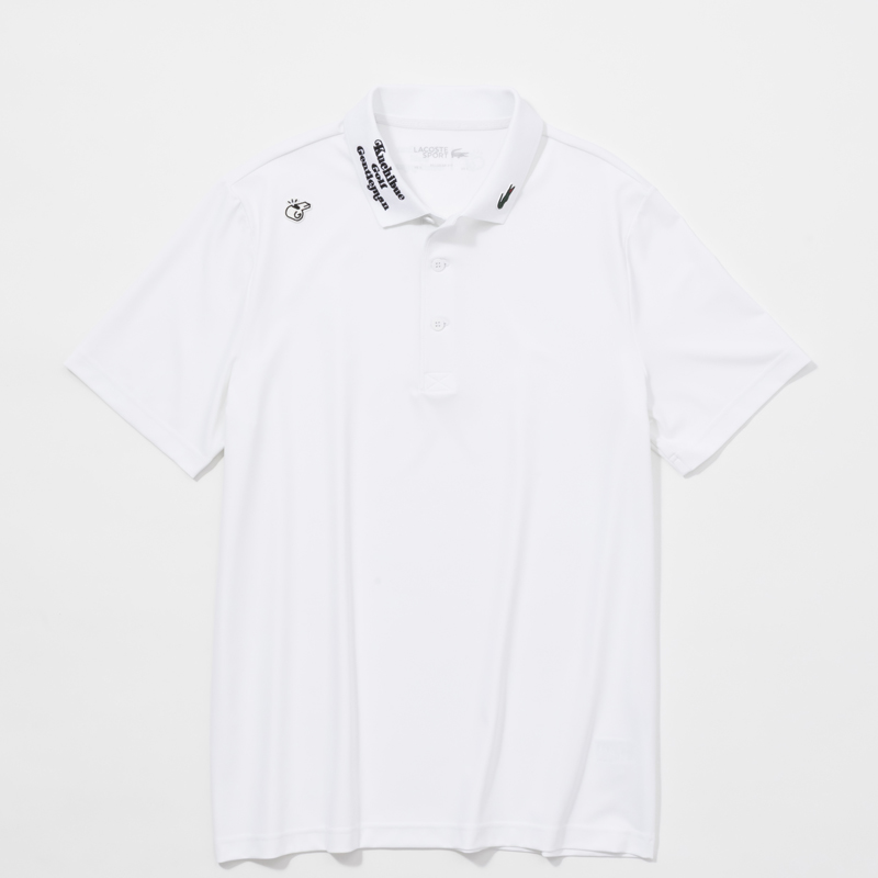 【GO/LOOK!限定販売】LACOSTE × Kuchibue Golf Gemtleman カスタムポロシャツ ホワイト