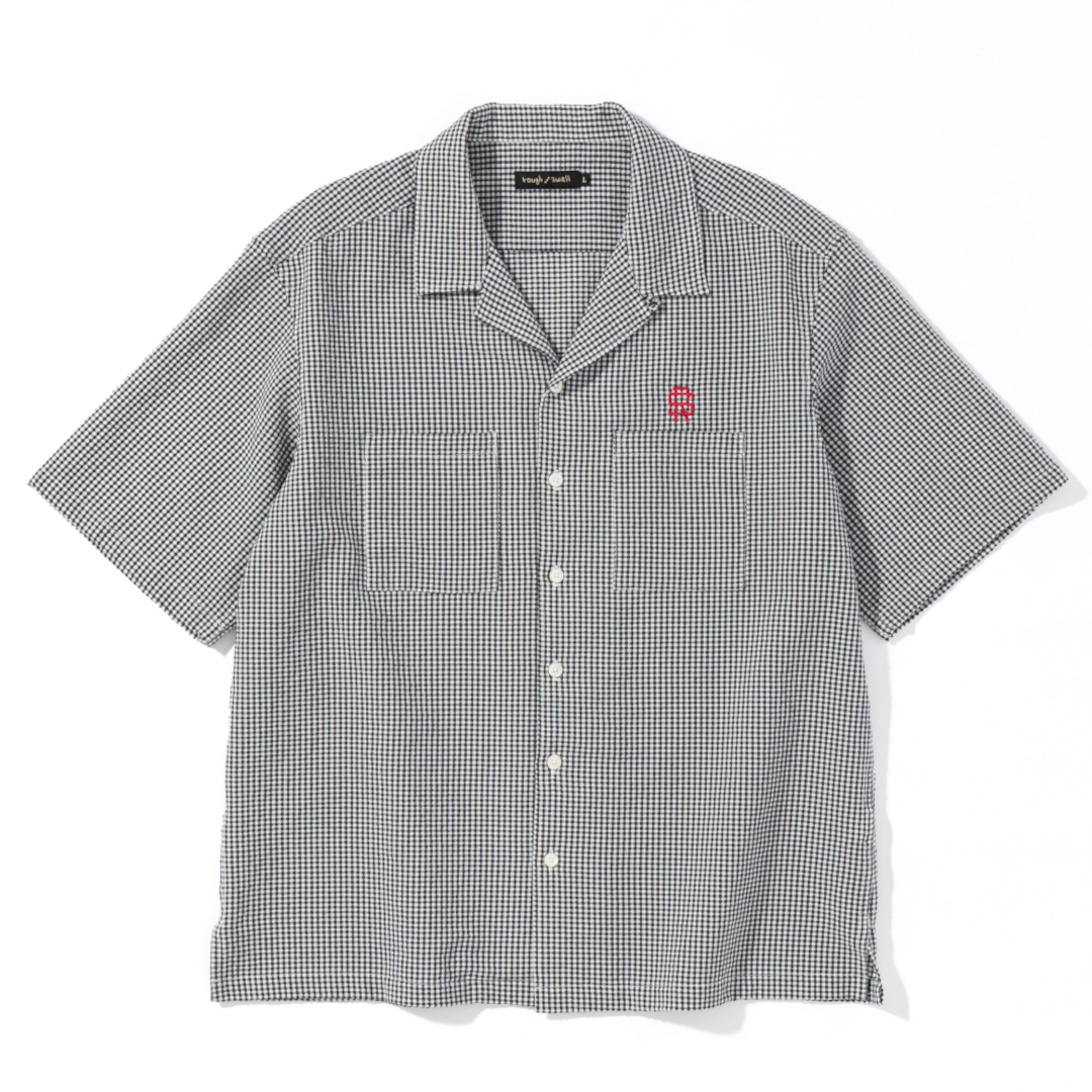 rough & swell BUMPY OPEN SHIRT ギンガム