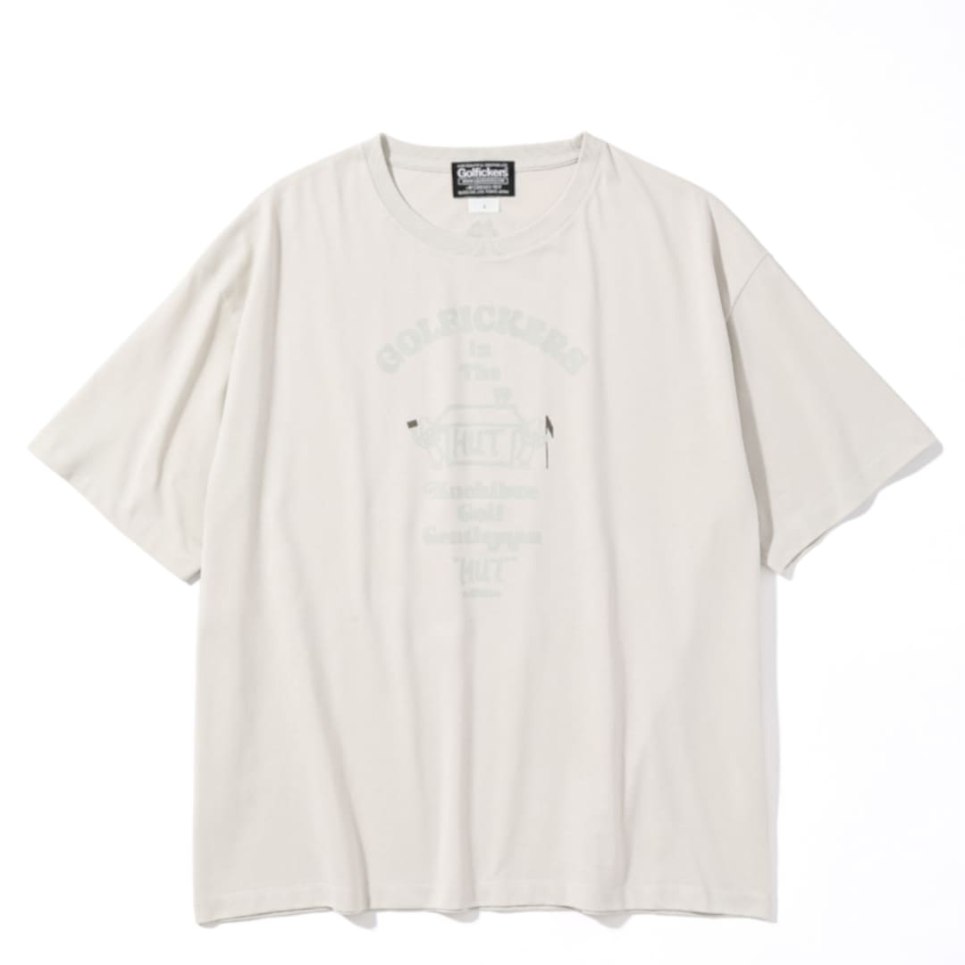 Golfickers×Kuchibue Golf Gentleman “HUT” edition Tシャツ オフホワイト【GO/LOOK!限定販売】