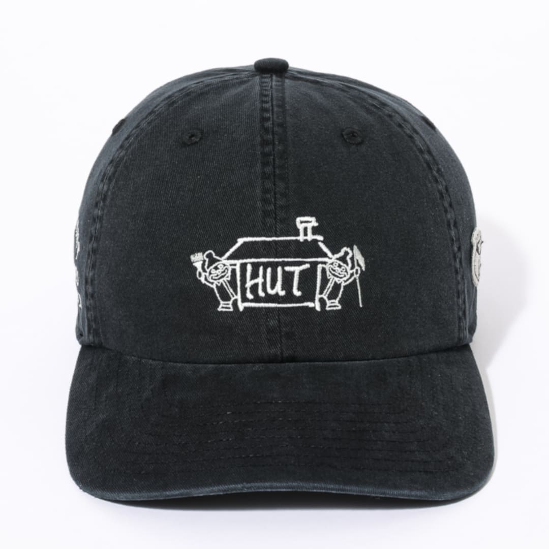 Golfickers×Kuchibue Golf Gentleman “HUT” edition キャップ ブラック【GO/LOOK!限定販売】