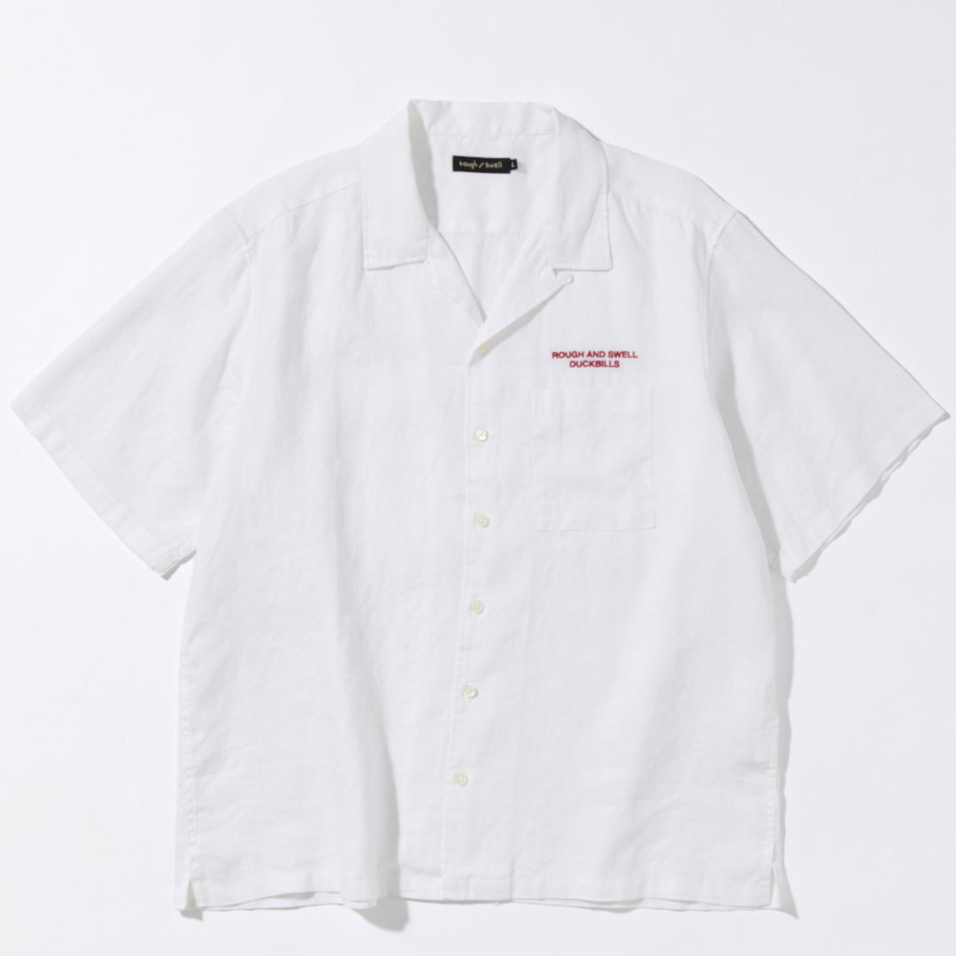 rough & swell MIAMI OPEN SHIRT ホワイト