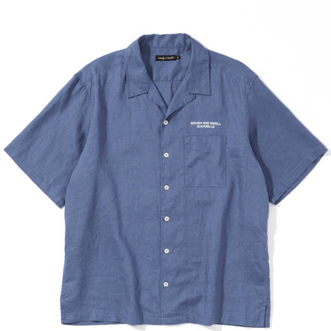 rough & swell MIAMI OPEN SHIRT ブルー