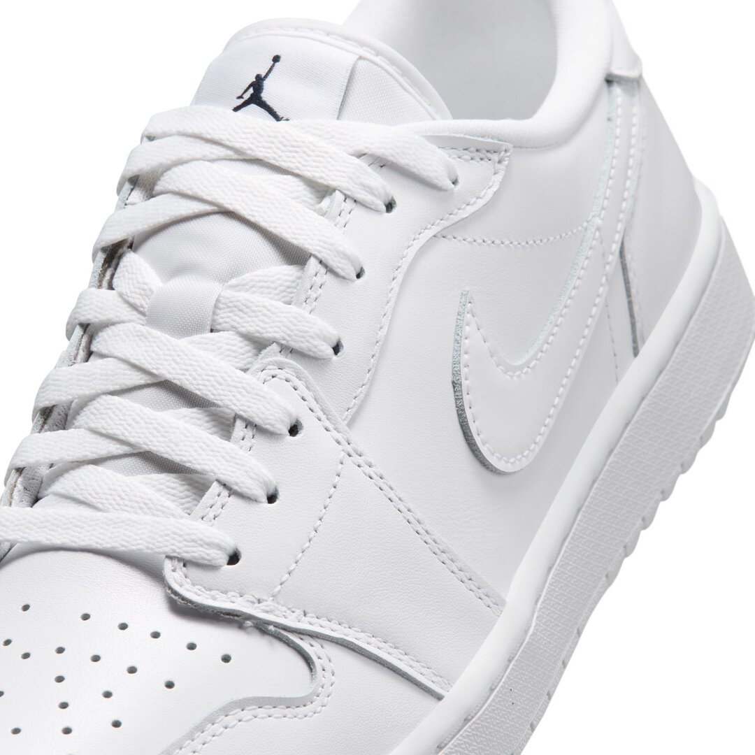 エアジョーダン1LOW G ホワイト シュータンとSwooshのディテール