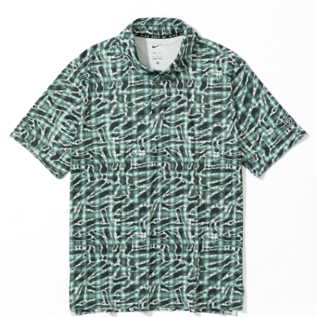 NIKE PAR  Dri-FIT タータンカモリントゴルフポロ / グリーン