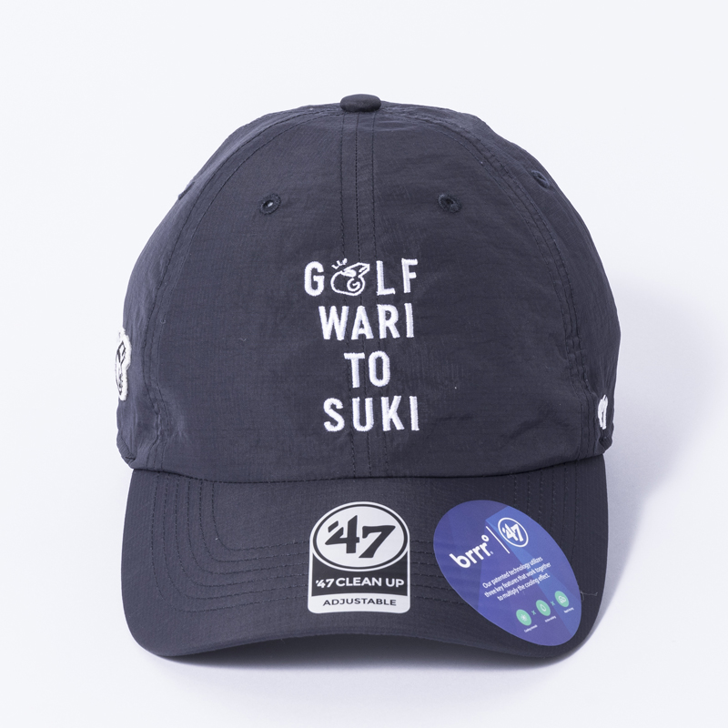 【GO/LOOK!限定販売】Kuchibue Golf Gentleman GOLF WARI TO SUKI brrr°キャップ ネイビー × ホワイト