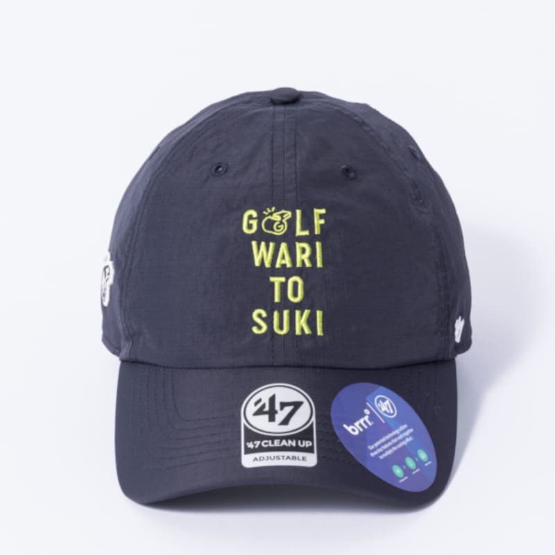 【GO/LOOK!限定販売】Kuchibue Golf Gentleman GOLF WARI TO SUKI brrr°キャップ ネイビー × グリーン