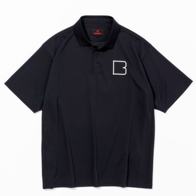 GO/LOOK!（ゴルック） / BRIEFING B TOUR POLO RELAXED FIT ブラック