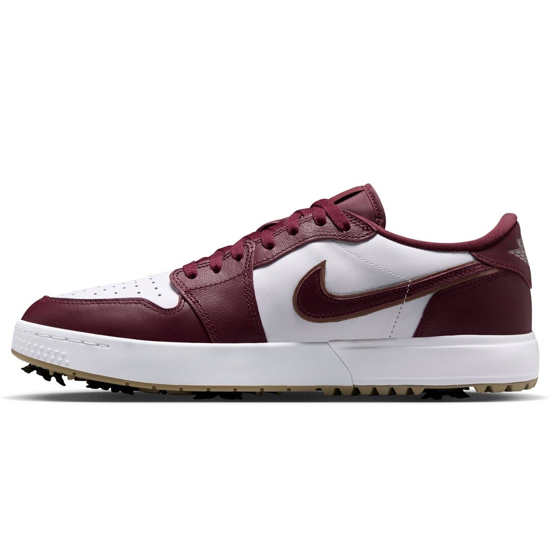 【小さいサイズ】NIKE エアジョーダン 1 LOW G  (スパイク)  □ ホワイト×レッド