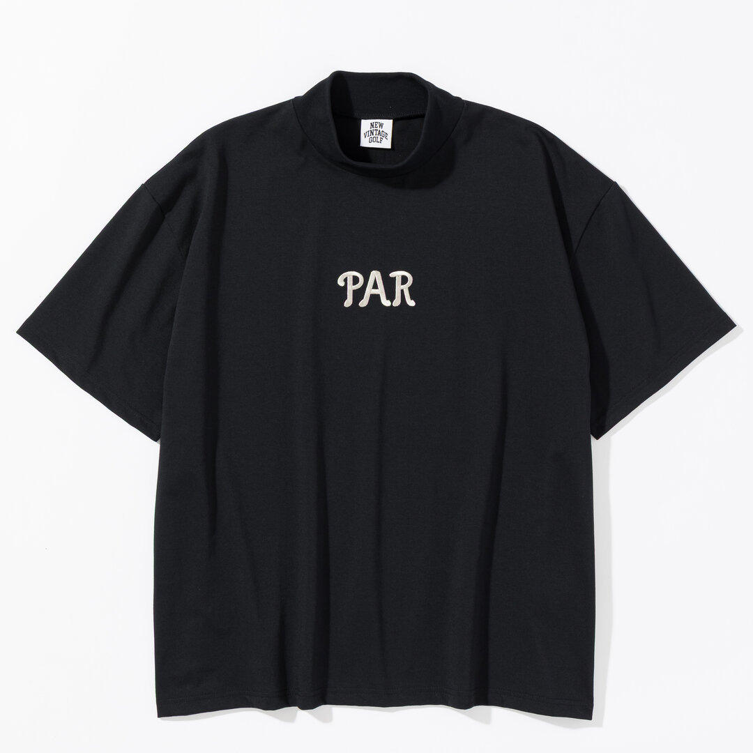 NEW VINTAGE GOLF PAR Embroidered Mock ブラック