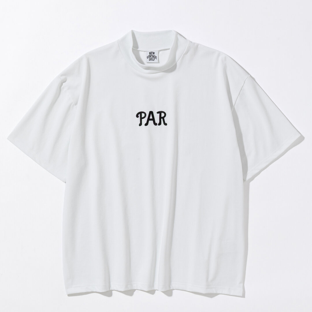 NEW VINTAGE GOLF PAR Embroidered Mock ホワイト