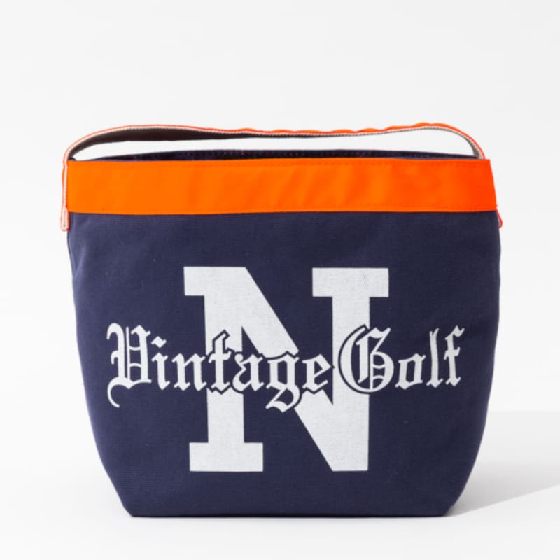 NEW VINTAGE GOLF Newspaper_CartBag ネイビー / ニュースペーパーカートバッグ