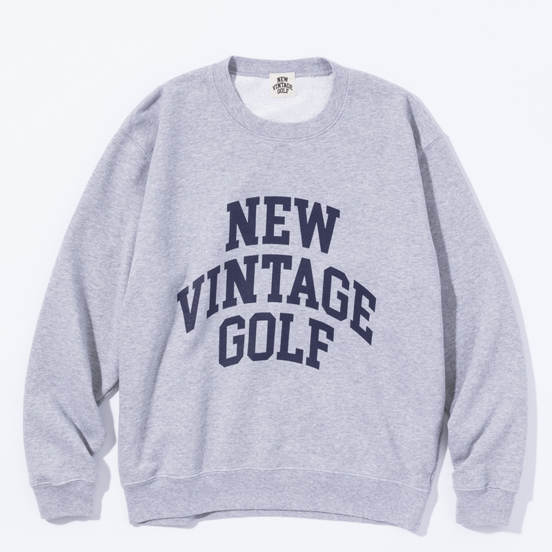 NEW VINTAGE GOLF New Used Crew Sweat Shirt  / GREY