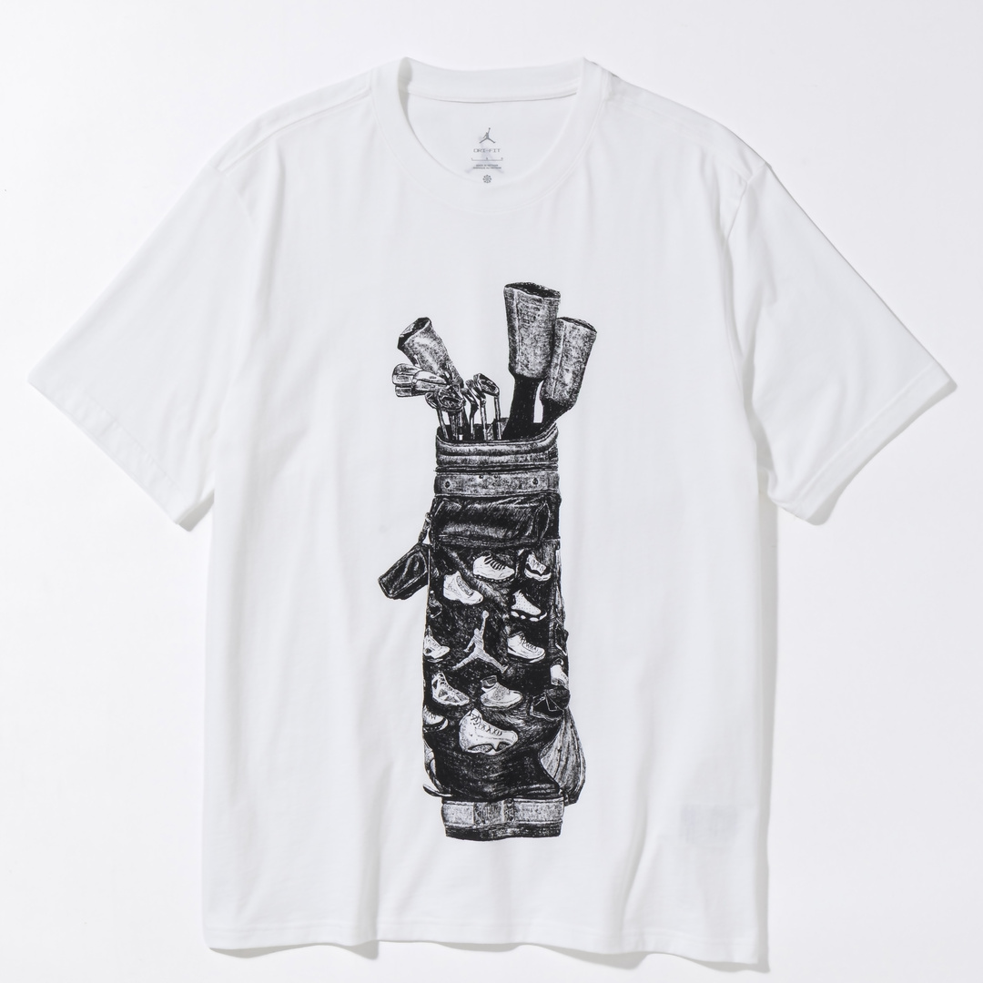 JORDAN BRAND Dri-Fit プリントTシャツ ホワイト