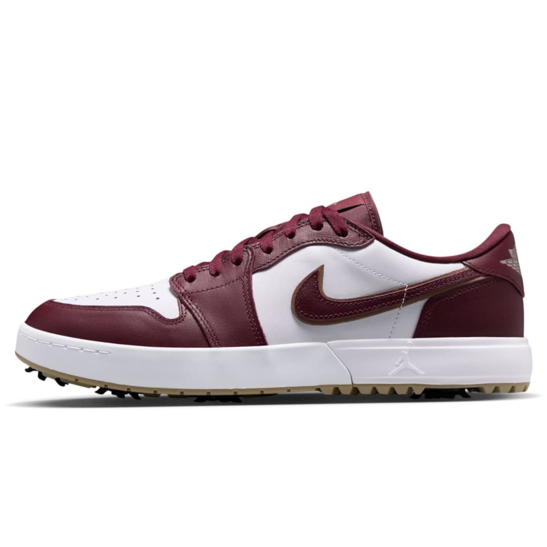 【小さいサイズ】NIKE エアジョーダン 1 LOW G  (スパイク)  □ ホワイト×レッド