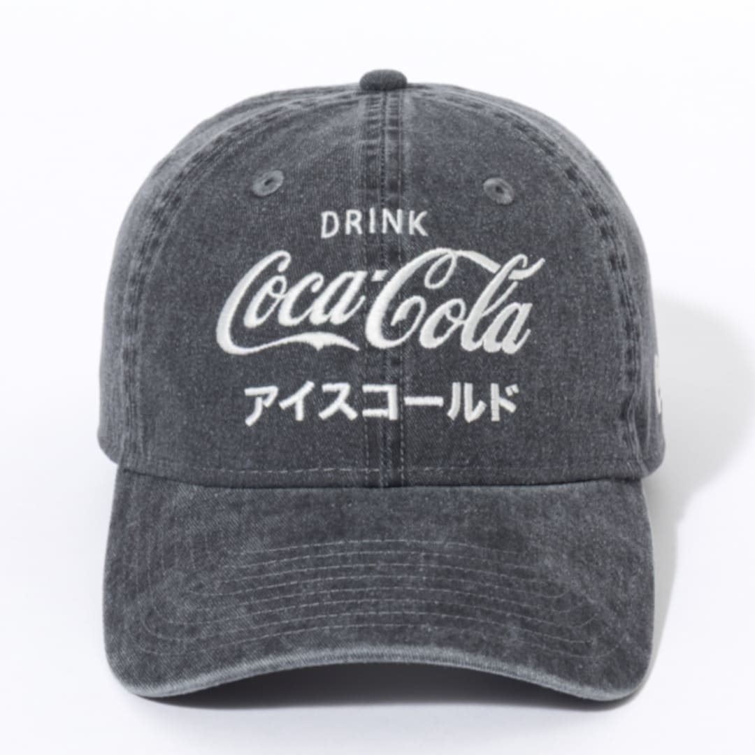 NEWERA 9TWENTY Coca-Cola コカ･コーラ アシッドウォッシュ ダークグレー