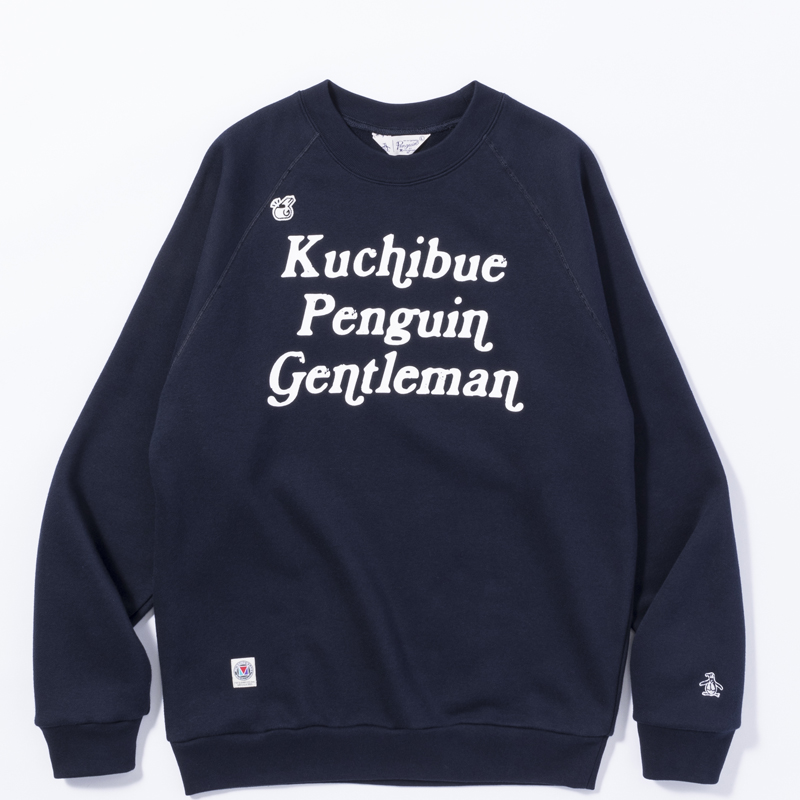 Penguin by Munsingwear× Kuchibue Golf Gentleman ラグランスリーブスウェットシャツ ネイビー【GO/LOOK!限定販売】