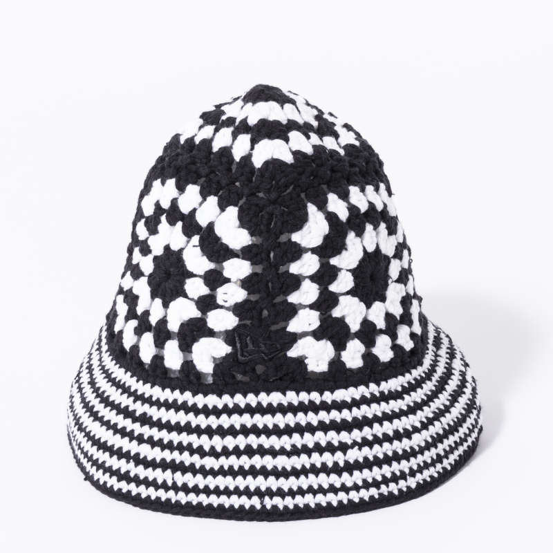 NEWERA CROCHET KNIT BUCKET ブラック