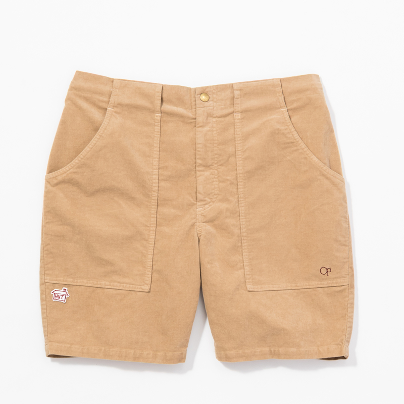 Ocean Pacific×Kuchibue Golf Gentleman the “HUT” edition コーデュロイハーフパンツ ベージュ