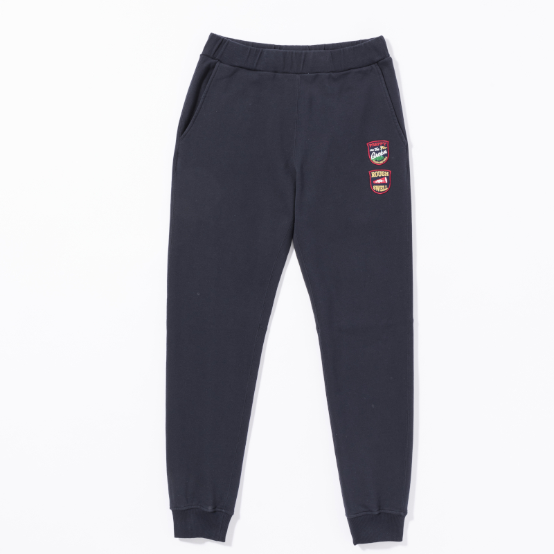 rough & swell COLLEGE SWEAT PANTS ネイビー