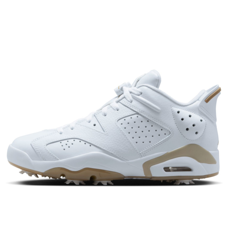 【23.5-25.5cm】NIKE JORDAN RETRO 6 G ホワイト／カーキ□ 【GO/LOOK!会員限定販売】