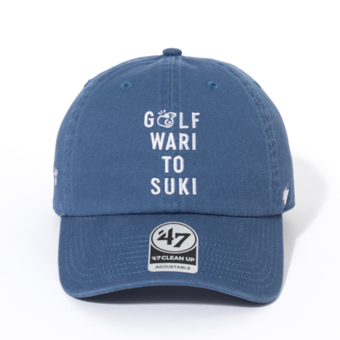 Kuchibue Golf Gentlemen GOLF WARI TO SUKI キャップ ブルー【GO/LOOK!限定販売】