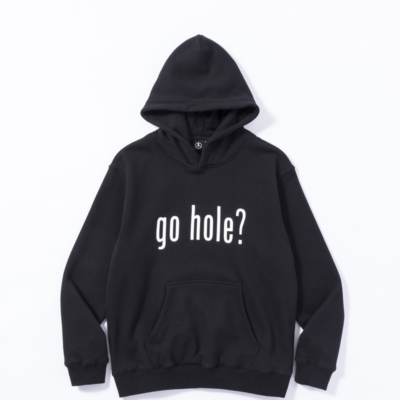 NEW VINTAGE GOLF × Golfickers go hole? Sweat Hoodie / BLACK