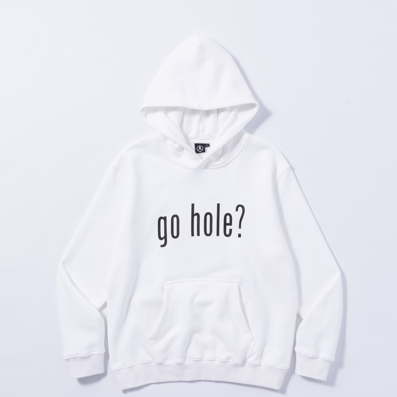 NEW VINTAGE GOLF × Golfickers go hole? Sweat Hoodie / WHITE