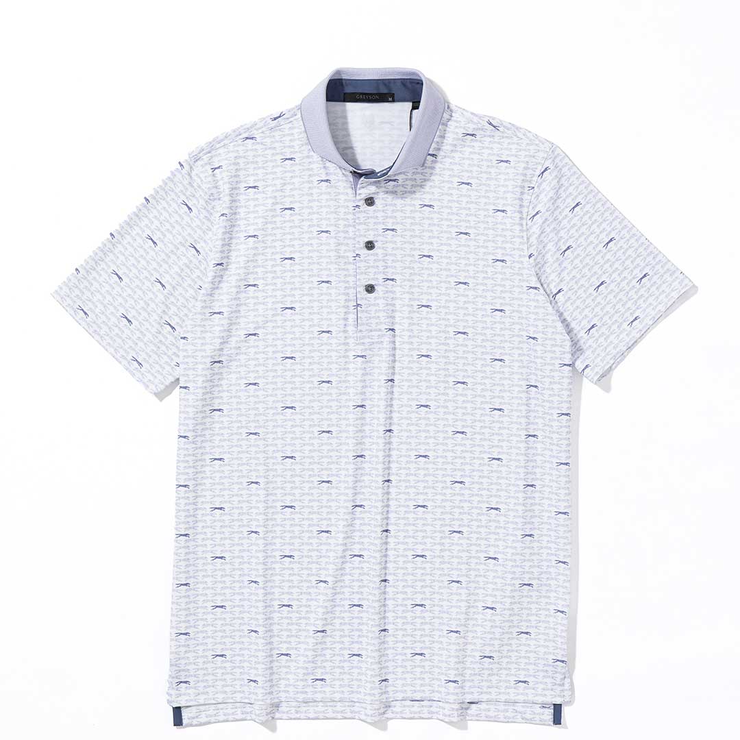 GREYSON RUNNING WOLF POLO / ARCTIC