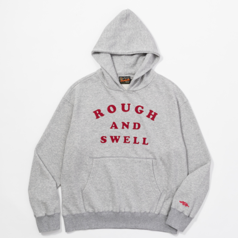 rough & swell FROCKY HOODIE グレー / フロッキーフーディ