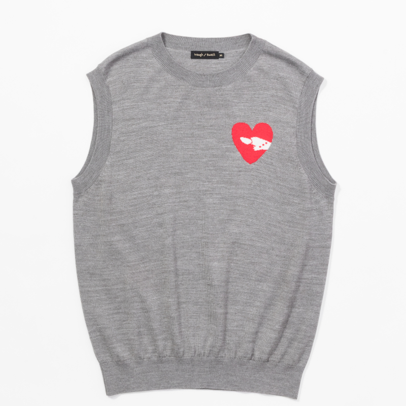rough & swell×Kuchibue Golf Gentleman Hearty VEST グレー【GO/LOOK!限定販売】