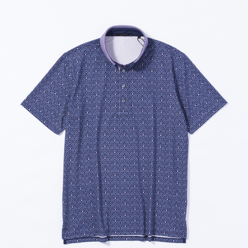 GREYSON LOWERCASE POLO / MALTESE BLUE