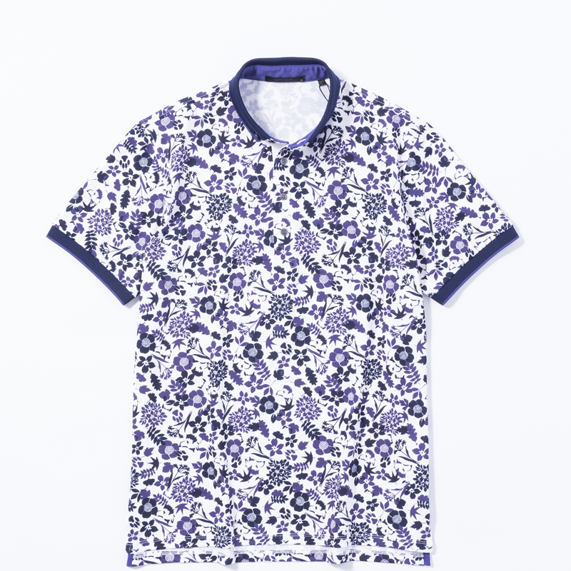 GREYSON WILD FLOWER POLO / ARCTIC