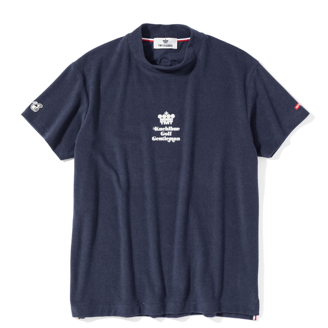 TMT classic×Kuchibue Golf Gentleman パイル地モックネック ネイビー【GO/LOOK!限定販売】