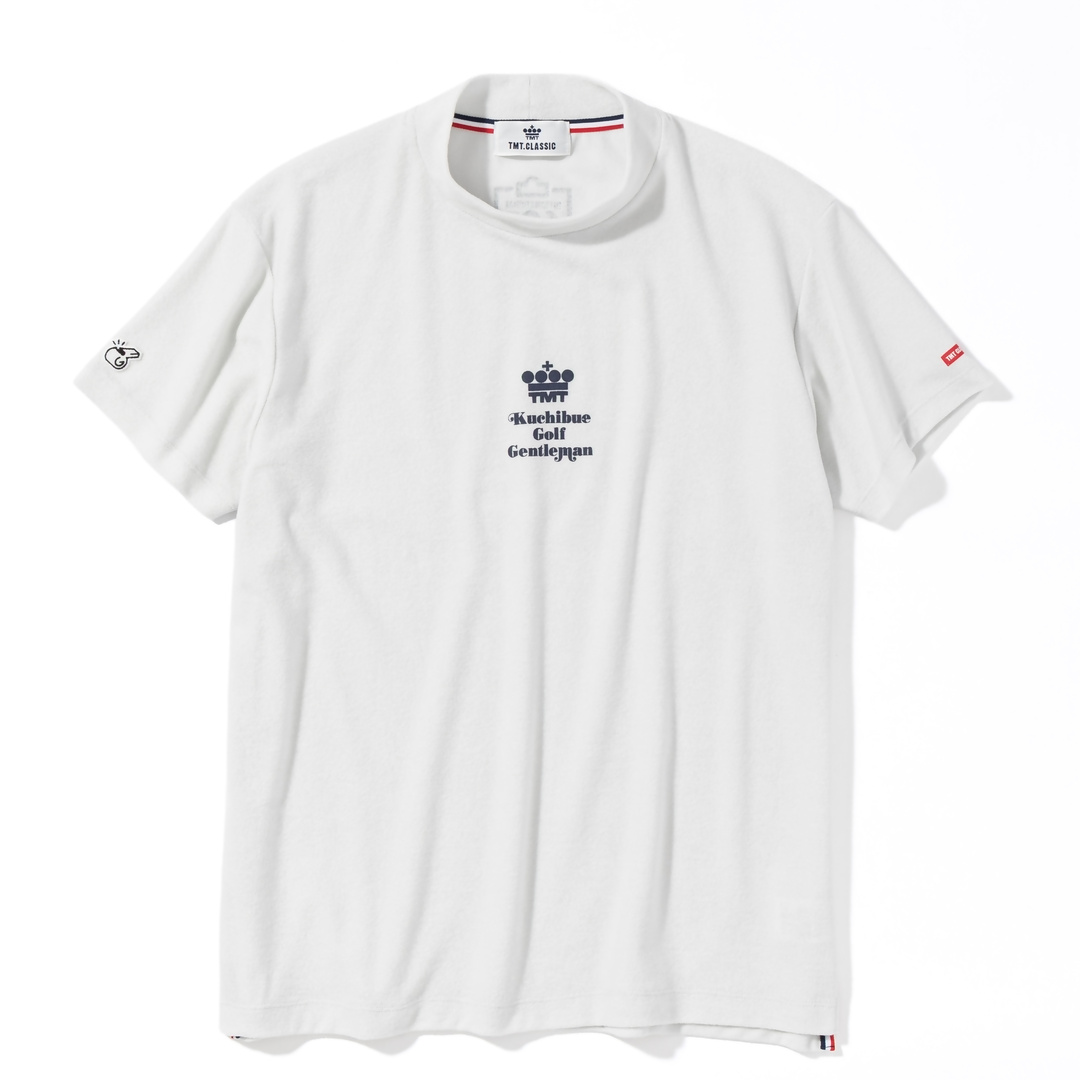 TMT classic×Kuchibue Golf Gentleman パイル地モックネック ライトグレー【GO/LOOK!限定販売】