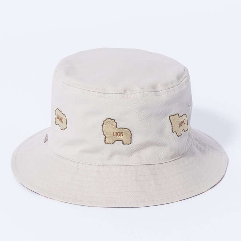 NEWERA BUCKET01 リバーシブル たべっ子どうぶつ ストーン/カーキ